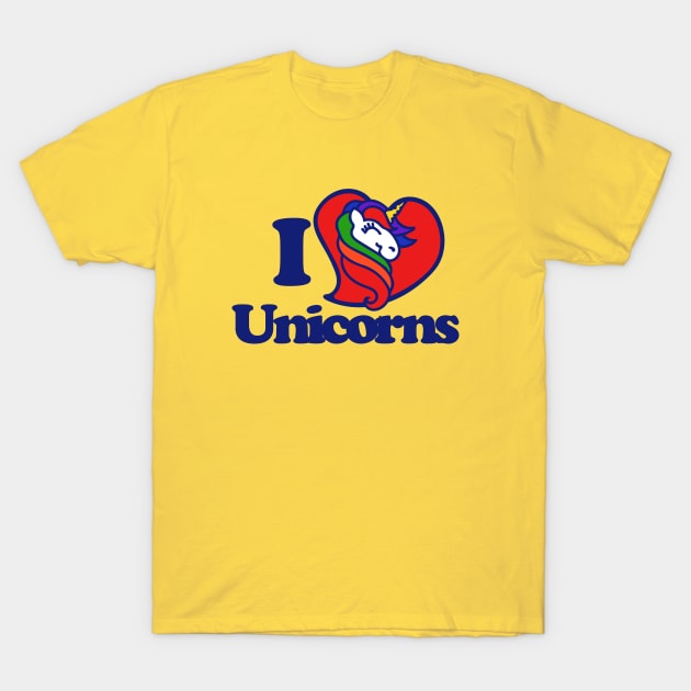 I love unicorns T-Shirt by bubbsnugg